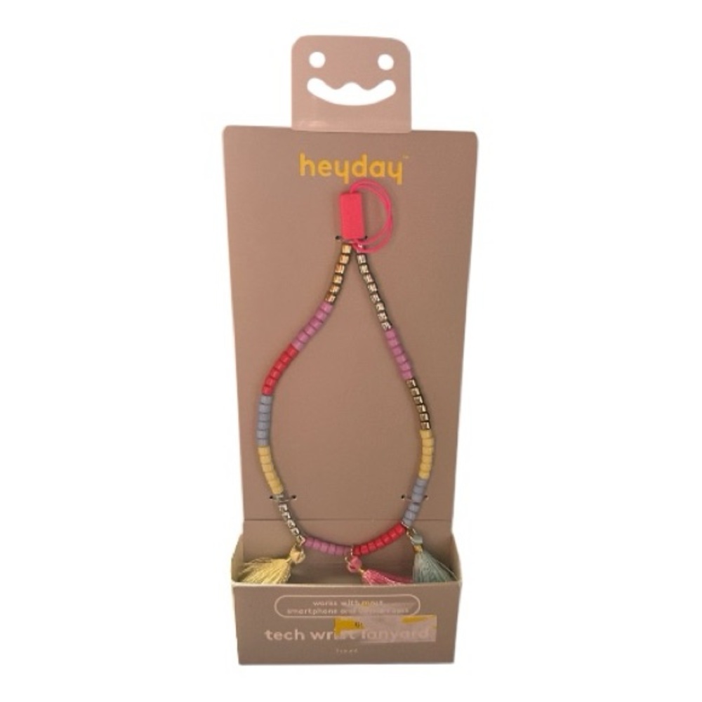 4/$20 heyday Blush Pink Tech Wristlet Lanyard